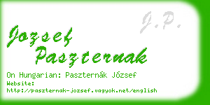 jozsef paszternak business card
