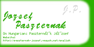 jozsef paszternak business card